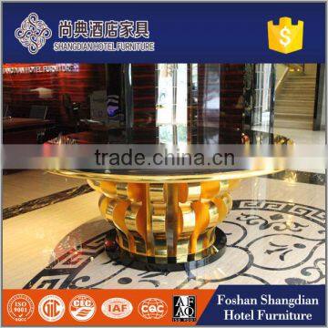 hotel lobby furniture luxury modern wood flower table for sale