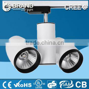 China supplier Double heads 2*12w LED Track Light COB LED Track Light watte white CE/ROHS