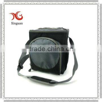 Black Shoulder Strap Insulated Lunch Bags for Men