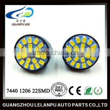 top quality T20 7440 1206 22SMD 12v car Interior Led Light