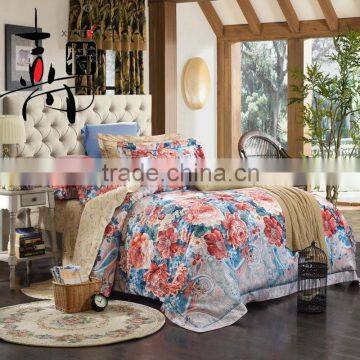 China factory printed and jacquard mixed home bedding set for adult