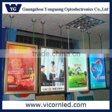 double sided hanging advertising light box