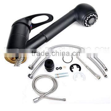 Top Level Black Pull Out Chrome Surface Single Lever Kitchen Mixer photo-5