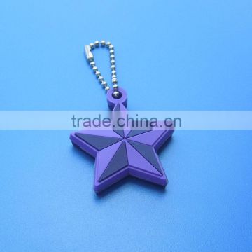 Soft PVC Star Pendant Straps With Ball Chain