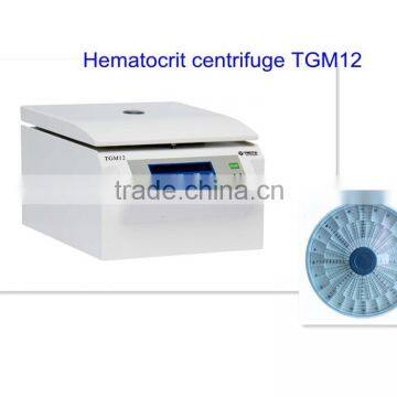 Hematocrit centrifuge for micro capillary tubes TGM12