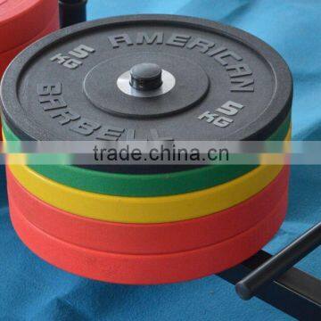 Fitness weight Crossfit gym rubber bumper plate