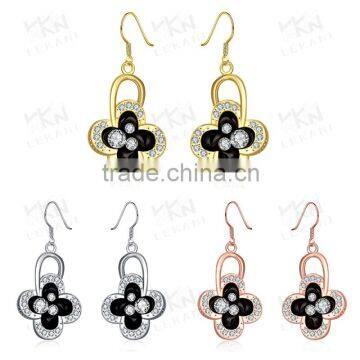 Lastest clover earring design for lady hot sell earring jewelry