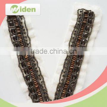 Widentextile High Productivity New Product Promotion Eco-friendly Beaded Lace Applique