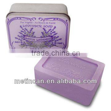 rectangular metal soap tin box for houseware