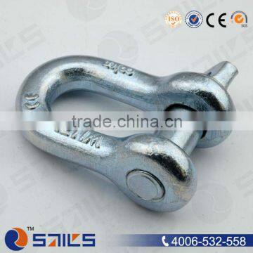 hot sell carbon steel 45# forged marine chain shackle g210 with safety pin