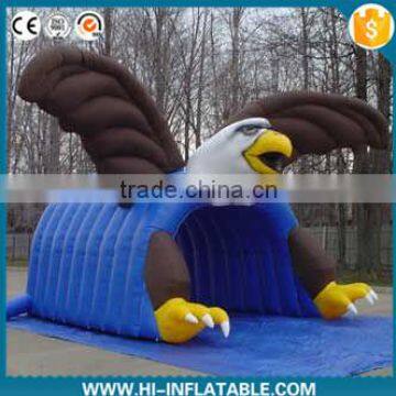 Newest brand Inflatable football tunnel for sport with eagle shape cartton/inflatable mascot tunnel/inflatable sport tunnel