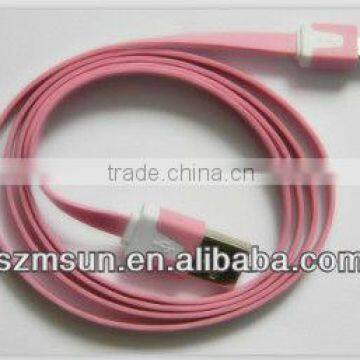 colorful noodle data cable for samsung s3, colorful flat data cable for samsung s4