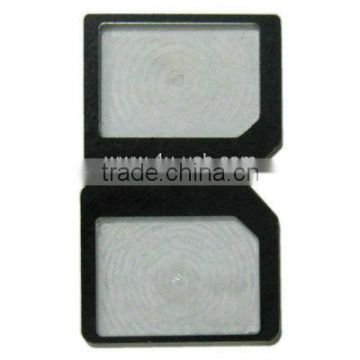 Black Nano SIM (4FF) to Micro SIM card adapter for iphone5