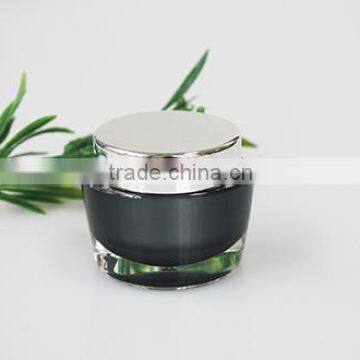 Round acrylic cosmetic cream jar (612AA-PO)