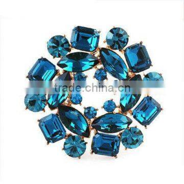 Blue Crystal Elegant girls brooches for sale