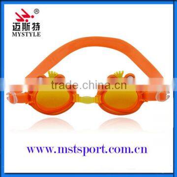 Cartoon silicone swim goggles for children