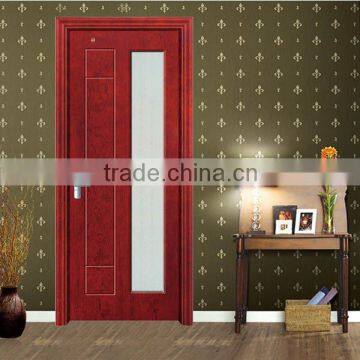 Simple Design Office Vision Panel Glass Wood Door Pictures photo-3