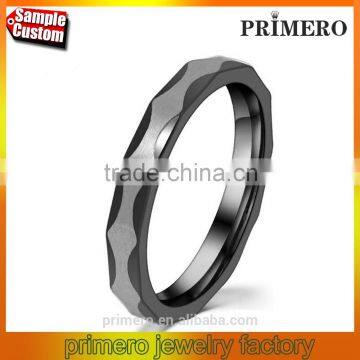 316L Stainless Steel black Fine Jewelry Rings For Men Wedding Jewelry