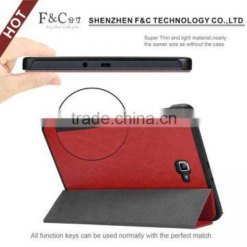 Guangdong Lightweight Multicolor Hot Press Super Slim Smart Stand Flip Cover Case for Samsung Galaxy Tab A 10.1 T580 Supplier's Choice photo-5