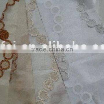 Modern hot sell rose embroidery tablecloth fabric