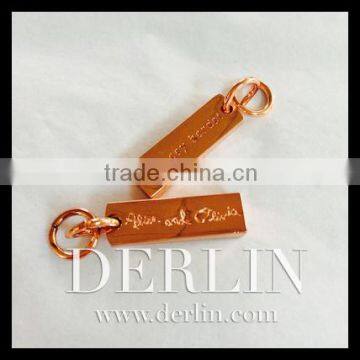OEM Brand Shiny Rose Gold Zipper Puller