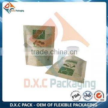 Aluminum Foil Brown Paper Kraft Bag For Powder Packaging