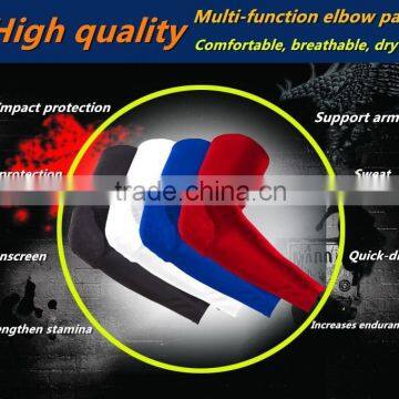 2015 New PRO Sports Wrist Brace Anti Collision Sleeve Long High Elastic Slip Protective Cellular Basketball Elbow 1008