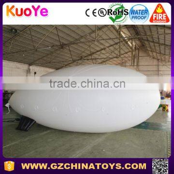 advertising inflatable helium blimp plain white