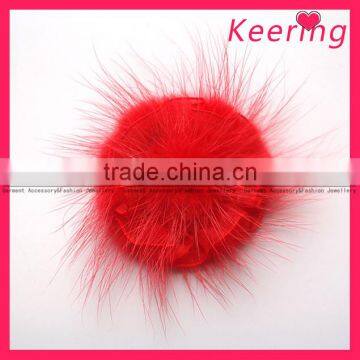 Beautiful fur pom poms ball embellishments for cloth WPH-1516