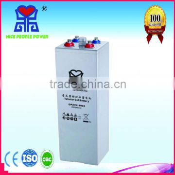 High capacity solar batteries 2V 1000ah, gel deep cycle battery 2v 1000ah