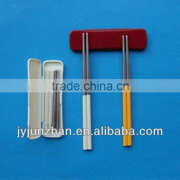 Stainless Steel Chopstick Spoon With Rose Handle Made in China ( With Blue Flower Stick On) photo-5