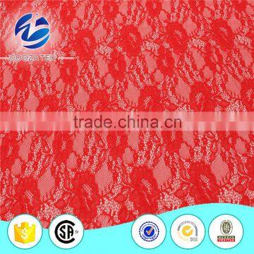 Best selling cheap beautiful soft red guipure lace fabric