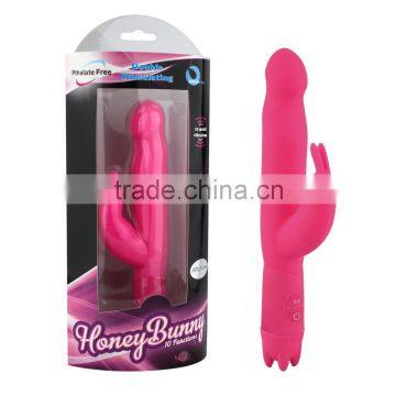 10 Speed Magic Wand G Spot Girls Masturbation Sex Rabbit Vibrator for Woman Online Shopping photo-4