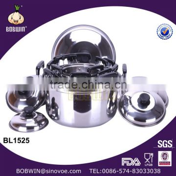 8 PCS In One Stainless Steel Dinnerware Set Stainless Soup Pot