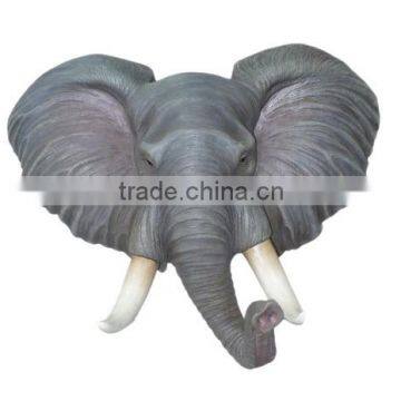 Polyresin Hanging Animal Heads Elephant Wall Decorations photo-1
