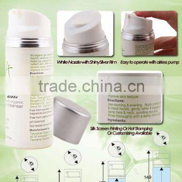 50ml 100ml 120ml White PP Airless Cosmetic Pump Bottle photo-3