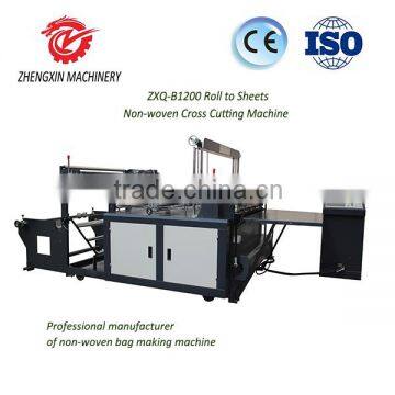 non woven cross cutting machine of roll to sheets