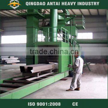 Q69 Steel plate industry automatic cleaning sand blasting equipment