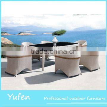 Europe type style high quality cafe imitation rattan furniture design