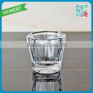 Promotional wholesale shot glass cup unleaded transparent corner angle mini shot glass cup drinking cup glasses shot