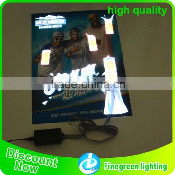 Custom fashion poster with EL Panel for Advertisement