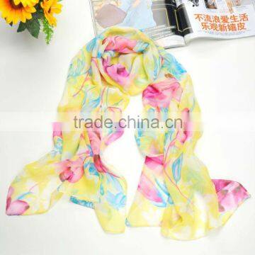 Chiffon long scarf with good quality