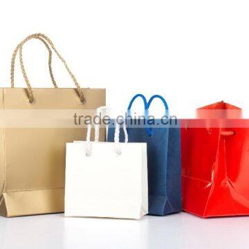 New fancy soft touch & feel custome logo printed shopping bag ,gift bag,paper bag with handle India