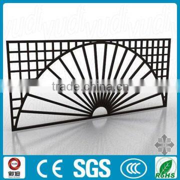 Decorative Black Color Wrought Iron Laser Cut Hanging Room Divider photo-4