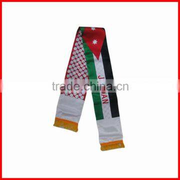 130*14cm polyester scarf,Jordan scarf,double layers scarf