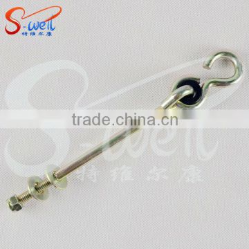 customize metal hook screw/bolt with zinc plating