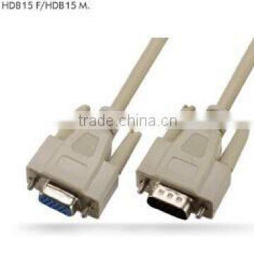 HDB 15 female to male Optional gold and nickel plating DVI cable made in china