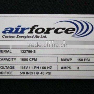Aluminium sticker with uv printing