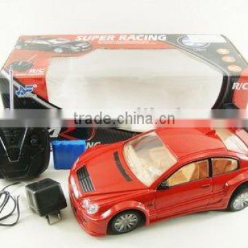 R/C RED CAR WITH LIGHT AND CHARGER