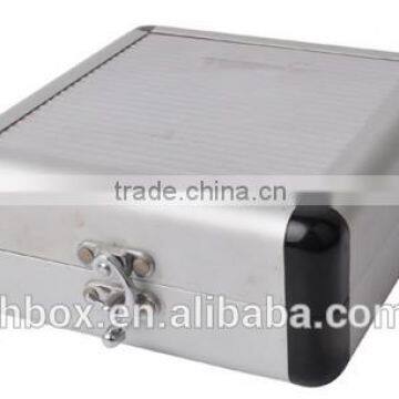 Personalized cd case aluminum frame fancy cd cases with cd bag inside JH169